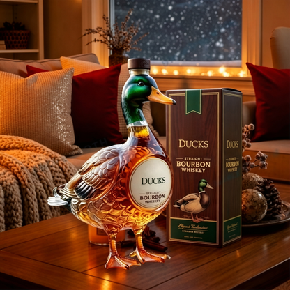 3D Mallard Duck Bourbon Bottle Decor🦆