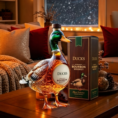 3D Mallard Duck Bourbon Bottle Decor🦆