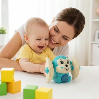 🎨🎨Spinning Tumble Monkey Interactive Toy 已改 美