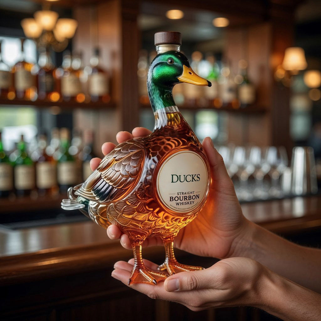 3D Mallard Duck Bourbon Bottle Decor🦆