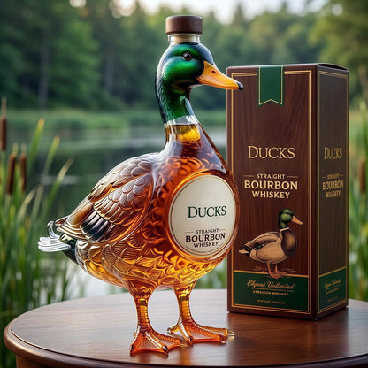 3D Mallard Duck Bourbon Bottle Decor🦆